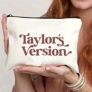 Taylor Swift Makeup Bag Zip Closure Pouch Taylor’s Version Mini Bag 8.5in x 6in